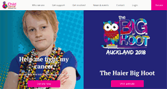 Desktop Screenshot of childcancer.org.nz