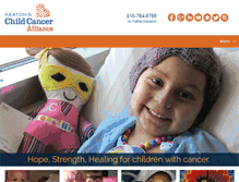 Tablet Screenshot of childcancer.org